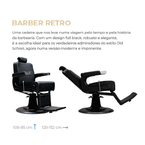 CADEIRA BARBEIRO RETRO
